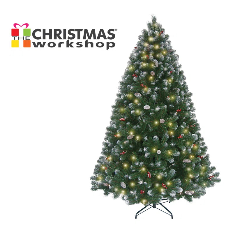 2.13Cm H Lighted Artificial Fir Christmas Tree