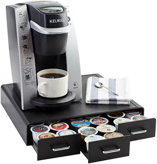 Coffee Pod Storage Drawer for K-Cup Pods - 36 Pod Capacity, Black