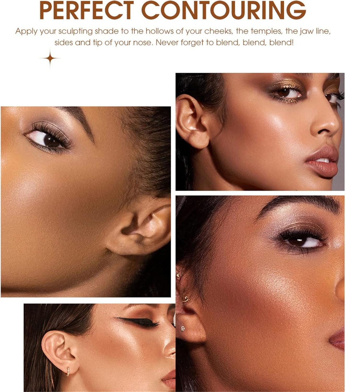 Eyebrow Concealer Pencil Three Color Liquid Contouring Foundation for Deepening Facial Contours and Shading 5.2Ml Hard Candy Makeup Concealer