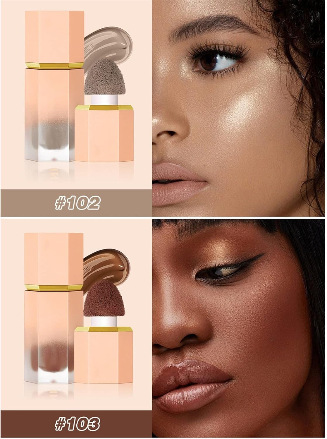 Eyebrow Concealer Pencil Three Color Liquid Contouring Foundation for Deepening Facial Contours and Shading 5.2Ml Hard Candy Makeup Concealer