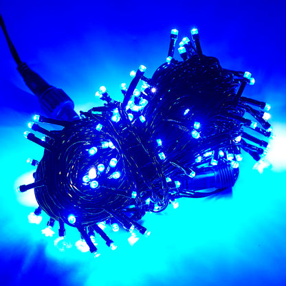 20M Black Wire 156/200 LED Fairy String Lights Garlands Christmas Tree Decoration for Wedding Party Outdoor Indoor EU UK Plug