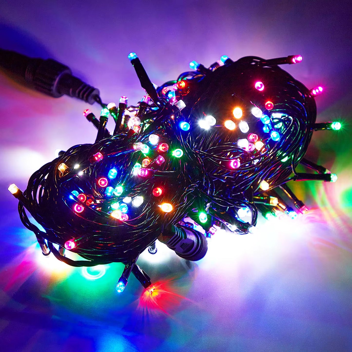 20M Black Wire 156/200 LED Fairy String Lights Garlands Christmas Tree Decoration for Wedding Party Outdoor Indoor EU UK Plug