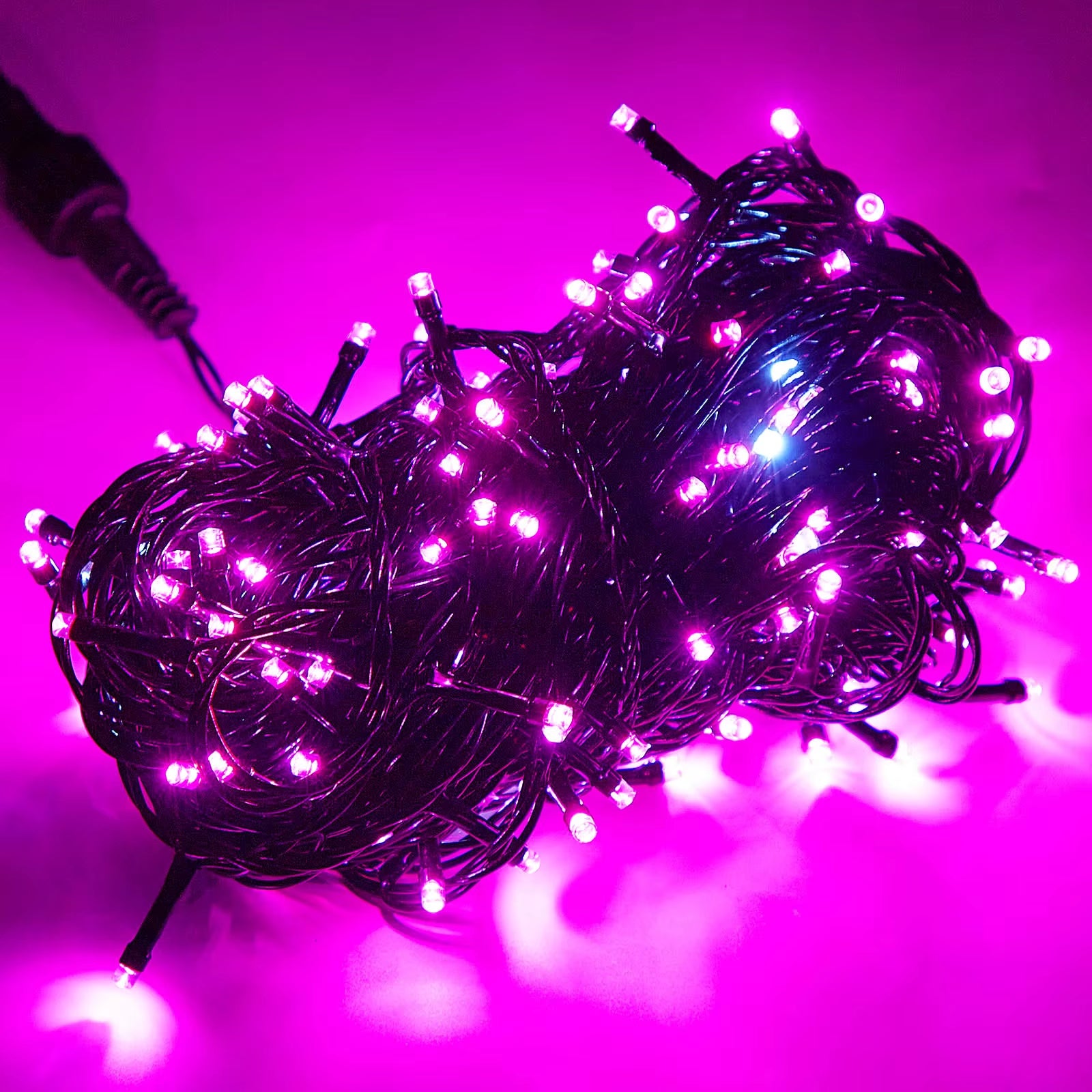 20M Black Wire 156/200 LED Fairy String Lights Garlands Christmas Tree Decoration for Wedding Party Outdoor Indoor EU UK Plug