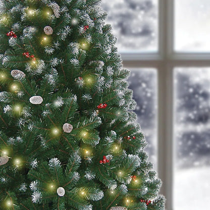 2.13Cm H Lighted Artificial Fir Christmas Tree